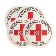 AED Stickers "Bleeding Control inside"