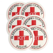 AED Stickers "Bleeding Control inside"