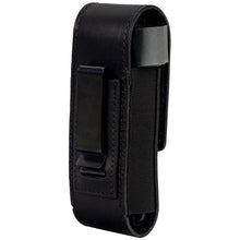 black leather tourniquet case with metal clip