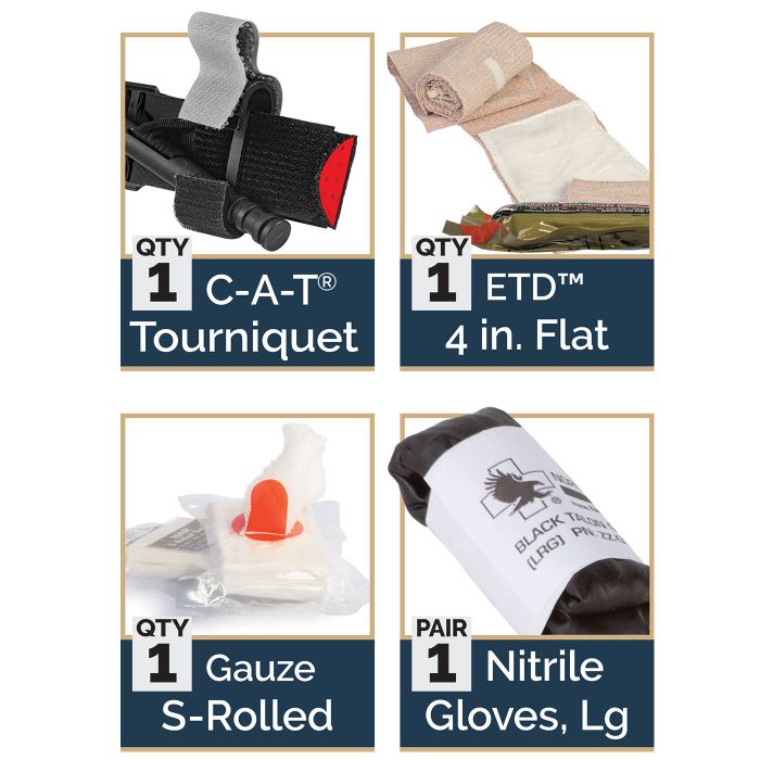 Individual Patrol Officer Kit by NAR™ (CAT TQ) – ThinkTraumaKits