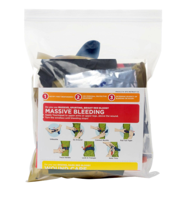 Go2Kits Trauma Care Kit with Hemostatic Gauze and Premium First Aid Em -  Go2™Kits