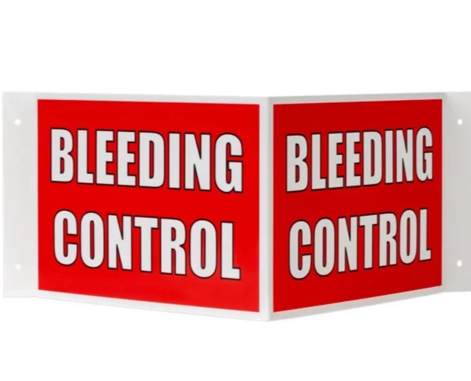 3-D Bleeding Control Wall Sign – ThinkTraumaKits
